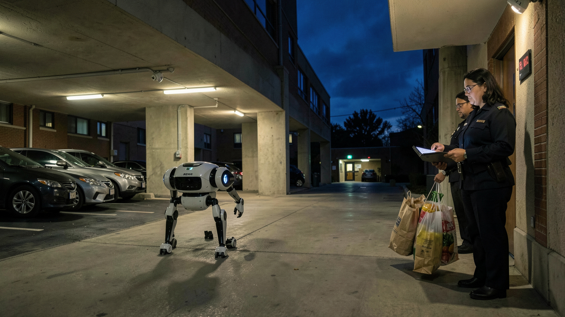 アトランタの集合住宅でロボット犬が夜間警備へ、人手不足を補う導入効果と課題を表すイメージ画像